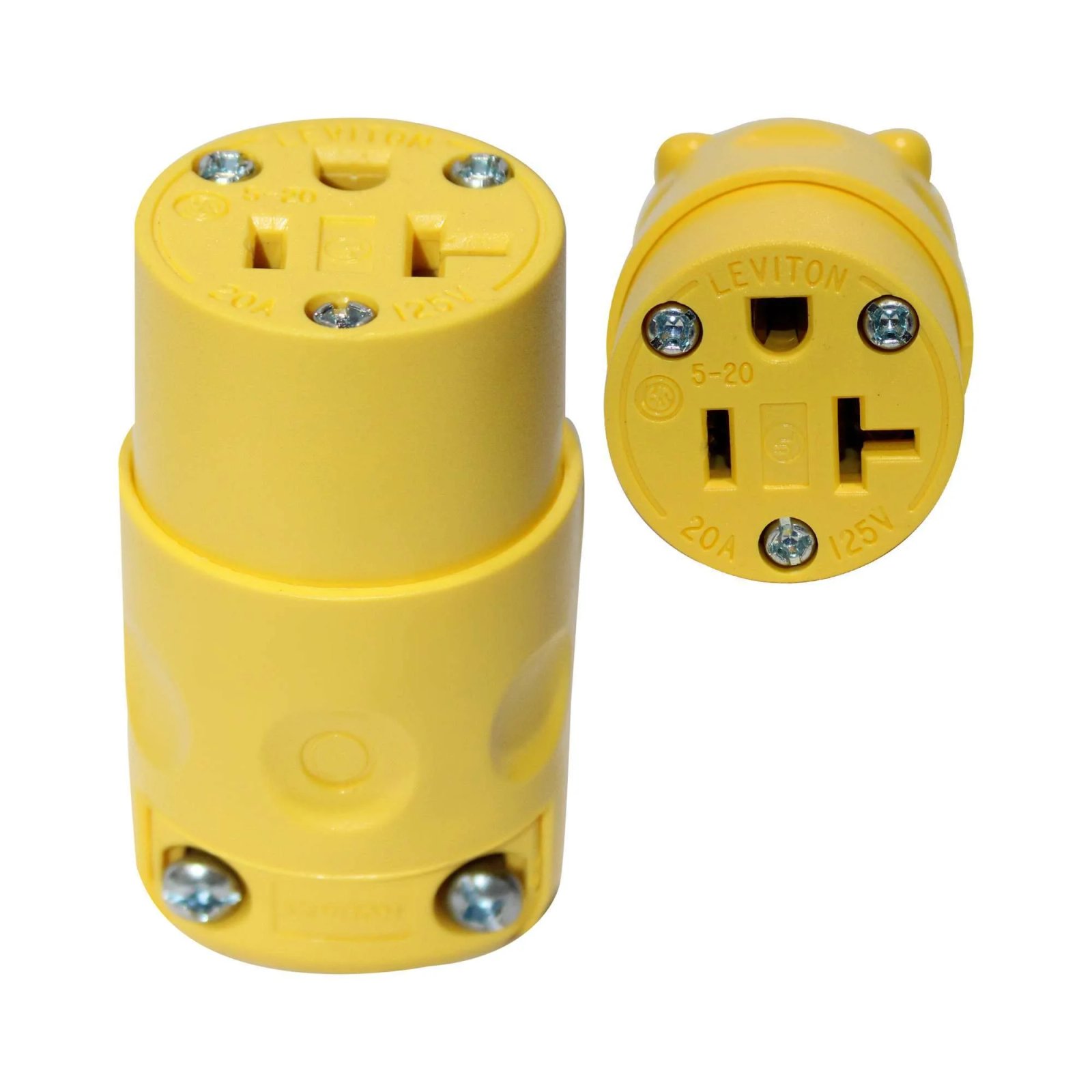 Enchufe Industrial Hembra 15A 125V L/T PVC Leviton